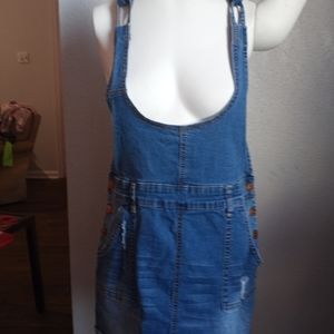 Almost famous demin overalls L